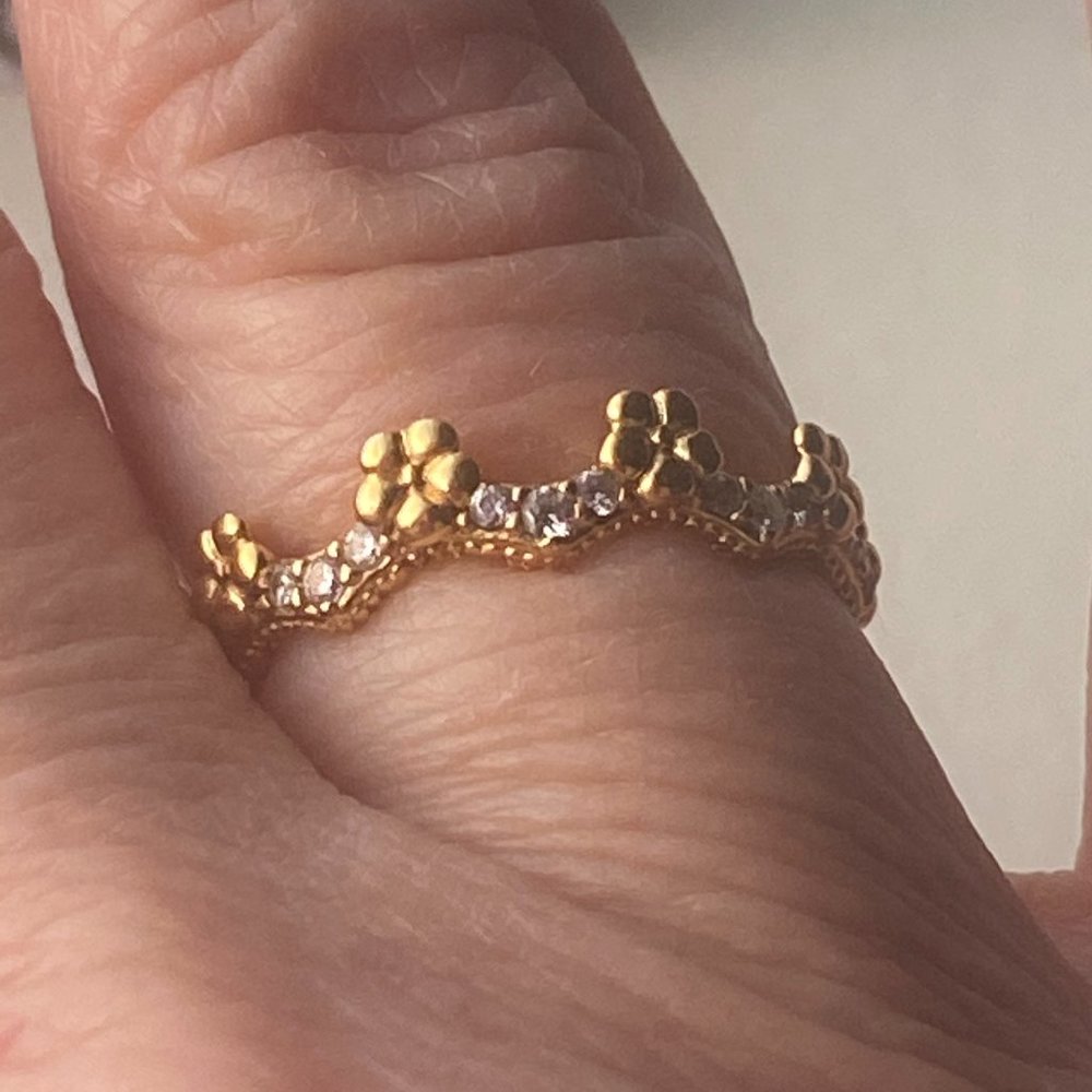 Genuine Pandora Shine Crown Ring